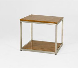 2303 RECTANGLE LAMP TABLE WITH METAL FRAME