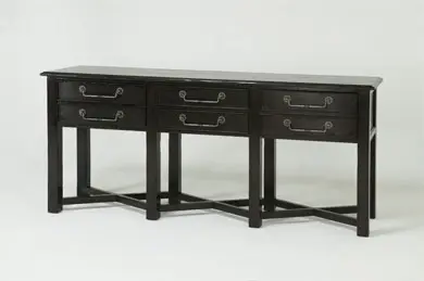 open sideboard with eight legs