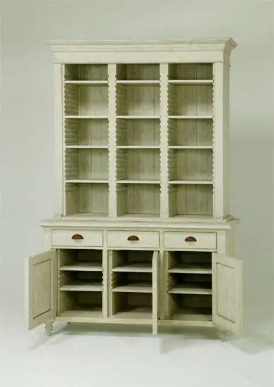 open enclosed sideboard