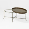 Coffee table on plain white background