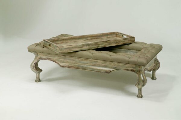 2917B UPHOLSTERED RECT COFFEE TABLE - Image 3