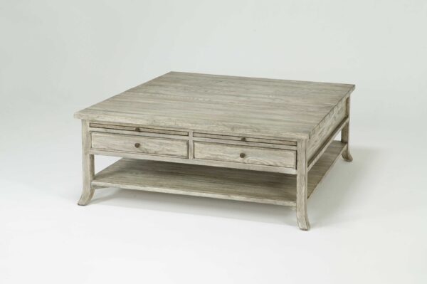 2923B SQUARE COFFEE TABLE WITH TWO DRAWERS - Image 2