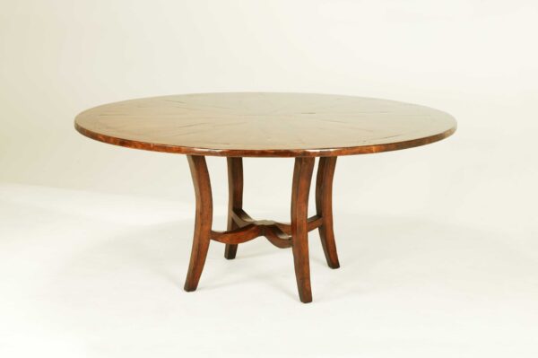 2956 ROUND DINING TABLE WITH LARGE OVERHANG