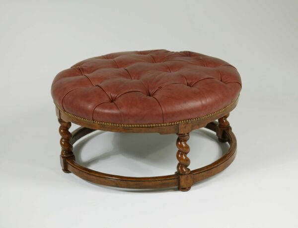 3376 ROUND UPHOLSTERED BENCH