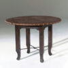 5412 DINING TABLE WITH LEATHER TOP