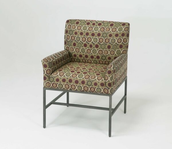 6955 OCCASIONAL CHAIR WITH IRON BASE